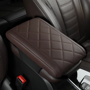 Diamond Style Nappa Leather Armrest Box Mat