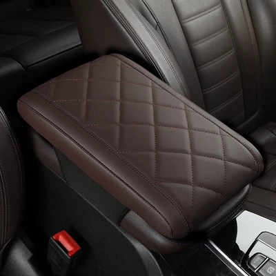 Diamond Style Nappa Leather Armrest Box Mat
