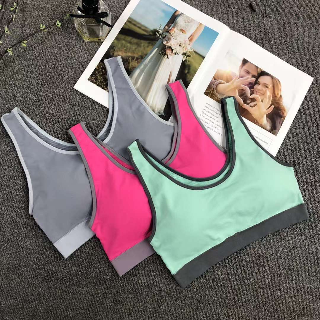 Nueva inconsútil alto elástico belleza de alta calidad las mujeres chaleco inalámbrico yoga sujetador ropa interior deportiva al por mayor