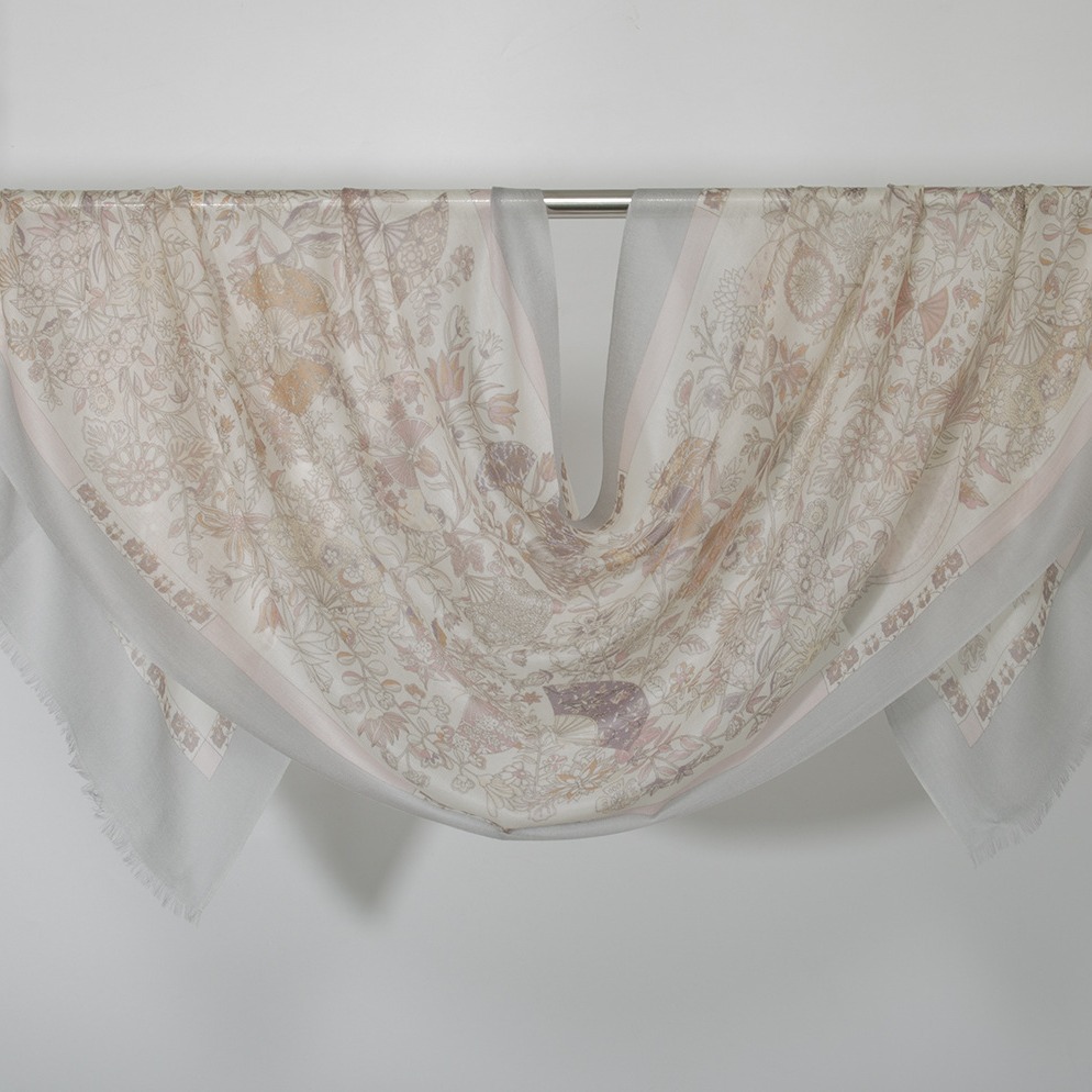 Chal de cachemira pura estampado de Mongolia Interior, directo de fábrica, fino, para otoño e invierno, bufanda larga para mujer, elegante y versátil