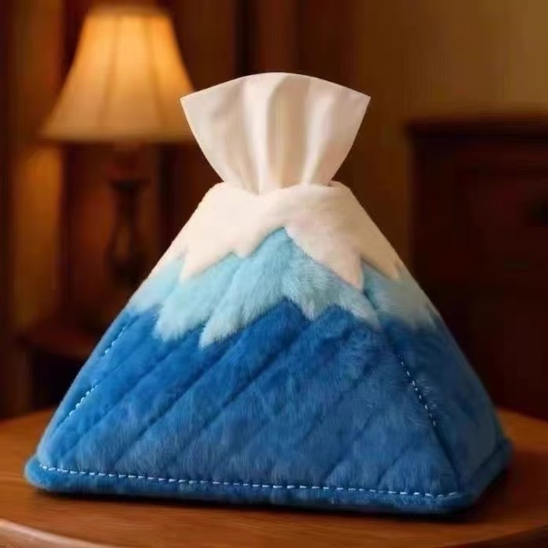 Xiaohongshu's Popular Product: Creative Paper Towel Box with the Design of the Golden Mountain in the Sunshine, Suitable for Home Use in the Living Room, Perfect for Gifting to Friends