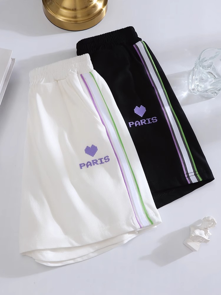 Mädchen Freizeitsportshorts Für Den Sommer, Bequeme Weithosen_voghion.com