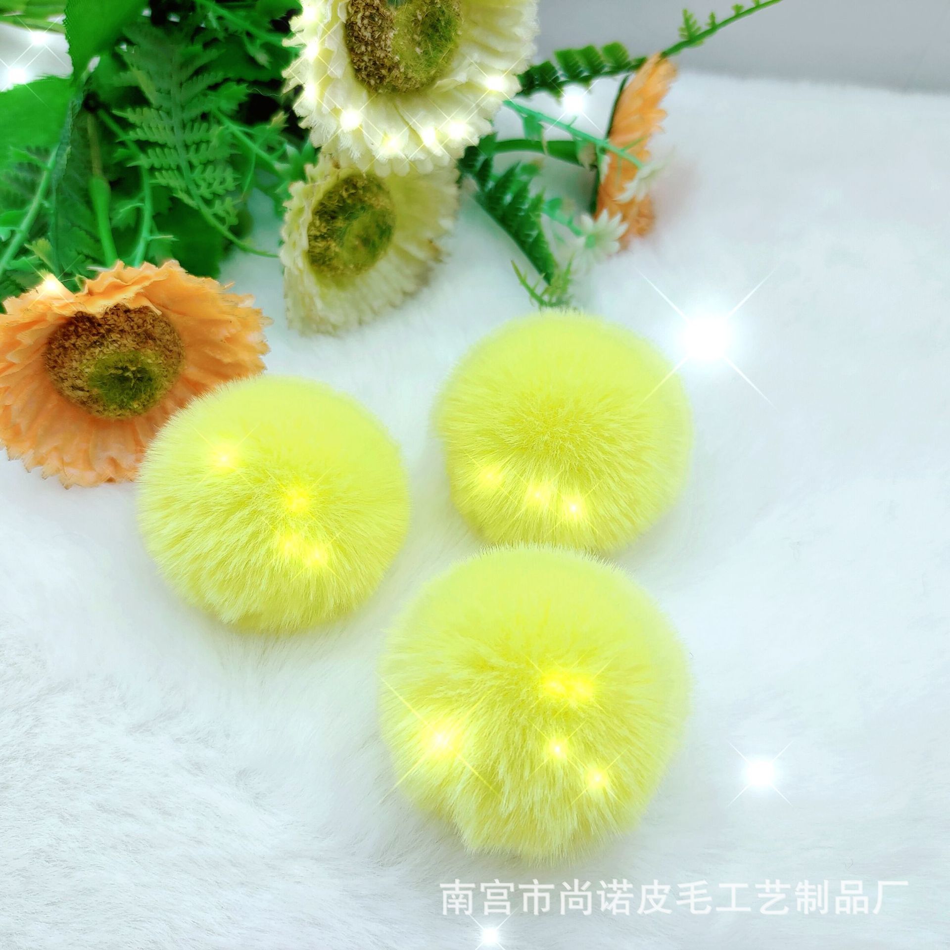 Imitación de conejo Rex Bola de piel corta Bola de piel falsa Rex bolsa de piel de conejo accesorios de juguete Bola de piel artificial