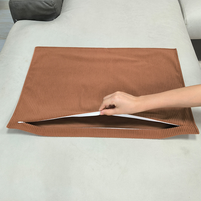 新品コーデュロイ長方形ソファクッション抱き枕大クッションリビングベッドバックカバー高級感