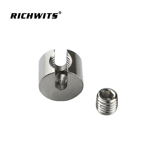 316 stainless steel one-word slot chuck, one-word wire rope clamp, one-word chuck, garden wire rope net chuck