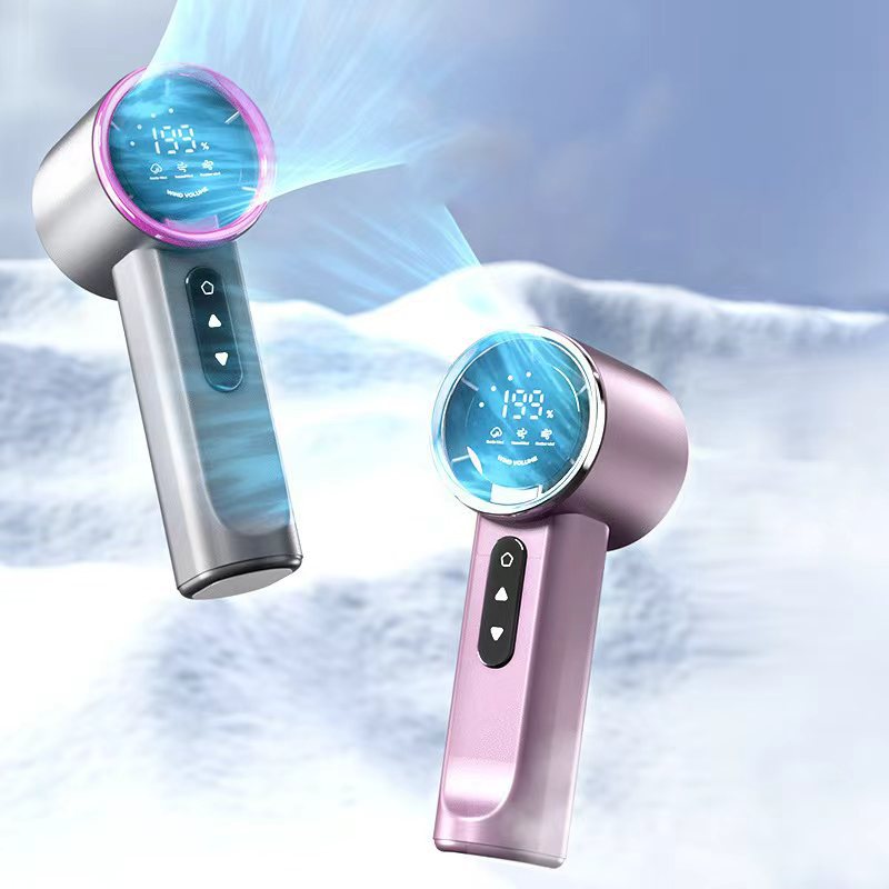 Adjustable high-speed handheld fan mini-gear wind free adjustment fast charging ultra-long endurance portable wind