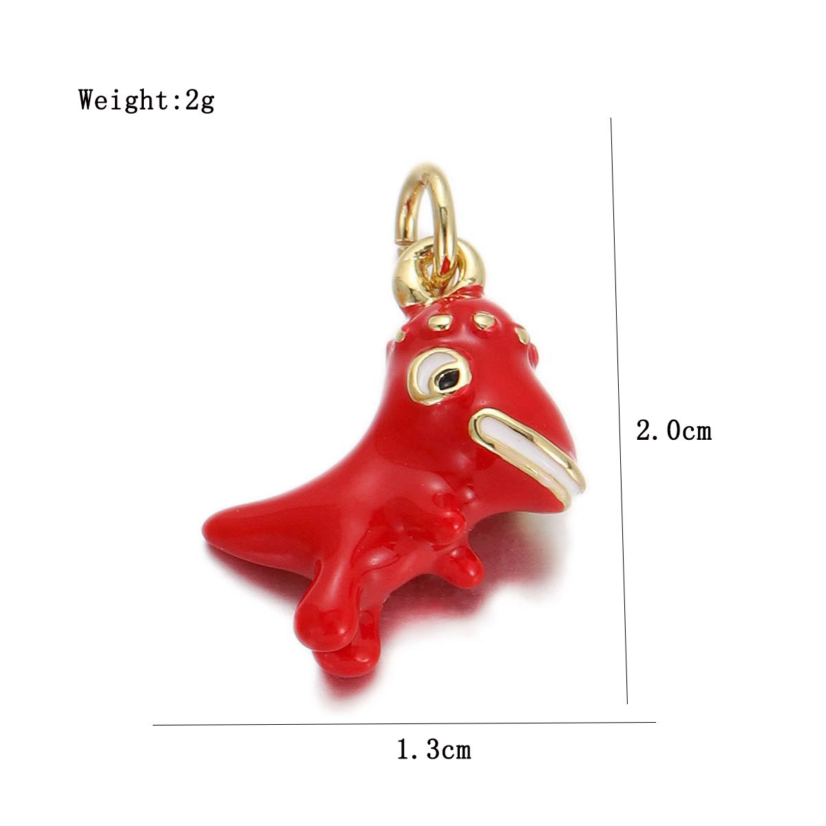 2g Weight Pendant Jewelry Making Type DIY Jewelry Accessories Classification 1 Piece Quantity Copper Material Animal Pattern All Seasons Season Enamel, Plating Design Cute Style 1 Piece Copper Animal Pendant 5