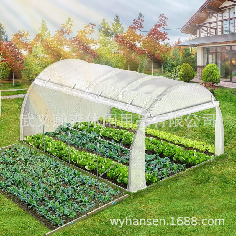 4X3X2M Garden Outdoor Export Agricultural Tunnel Four-Time Walk-In Flower Room with Side Door Sunshade