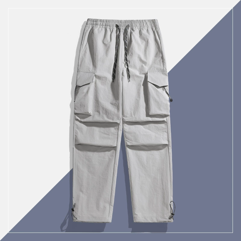 Популярные брюки-карго с несколькими карманами для занятий спортом на открытом воздухе, модные мужские водонепроницаемые повседневные брюки в японском стиле