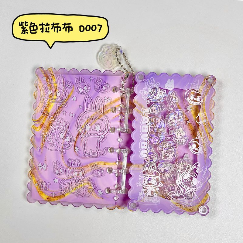 拉布布摇摇乐本亚克力活页本a7记事本手账卡通可爱diy创意摇摇本|undefined
