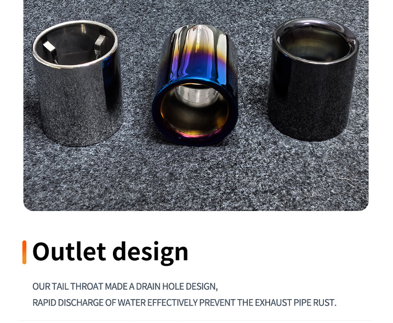 Suitable for Mazda CX-5CX4CX3 CX7 CX8 Atez special car modified exhaust pipe tail throat