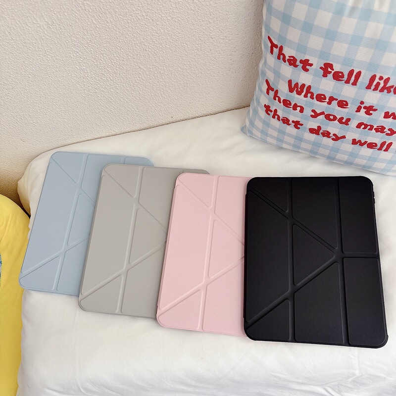 Suitable for Ipad10Th11Th12Th Protective Cover Flip Cover 3Y Deformable Leather Case Air45678