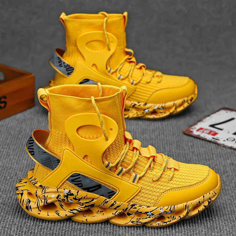 Большой размер мужская обувь весна и осень новая мягкая подошва спорт повседневная сетка кроссовки легкие 46 трансграничная обувь мужская обувь