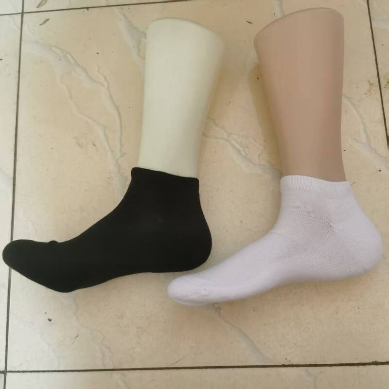 Autumn and Winter Thickeneded Towel Bottom Sports Socks Black and White Short Socks Sweat-Absorbent Breathable Basketball Socks Black and White Cotton Socks