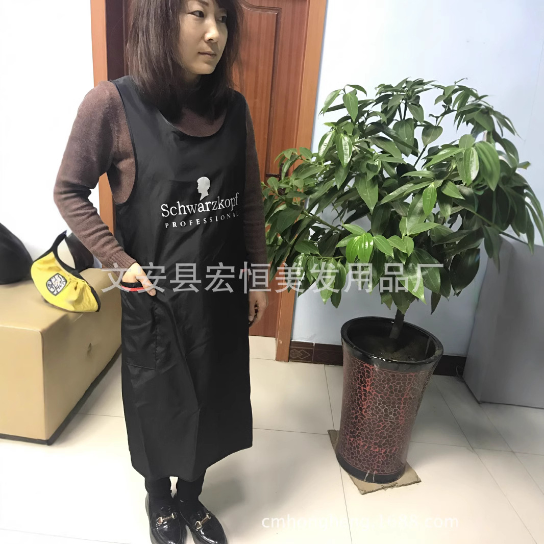 미용실 헤어 염색 매니큐어 기술자 작은 작업복 이발사 앞치마 중간 작업복 머리 염색 헤어 트리트먼트 오일 의류