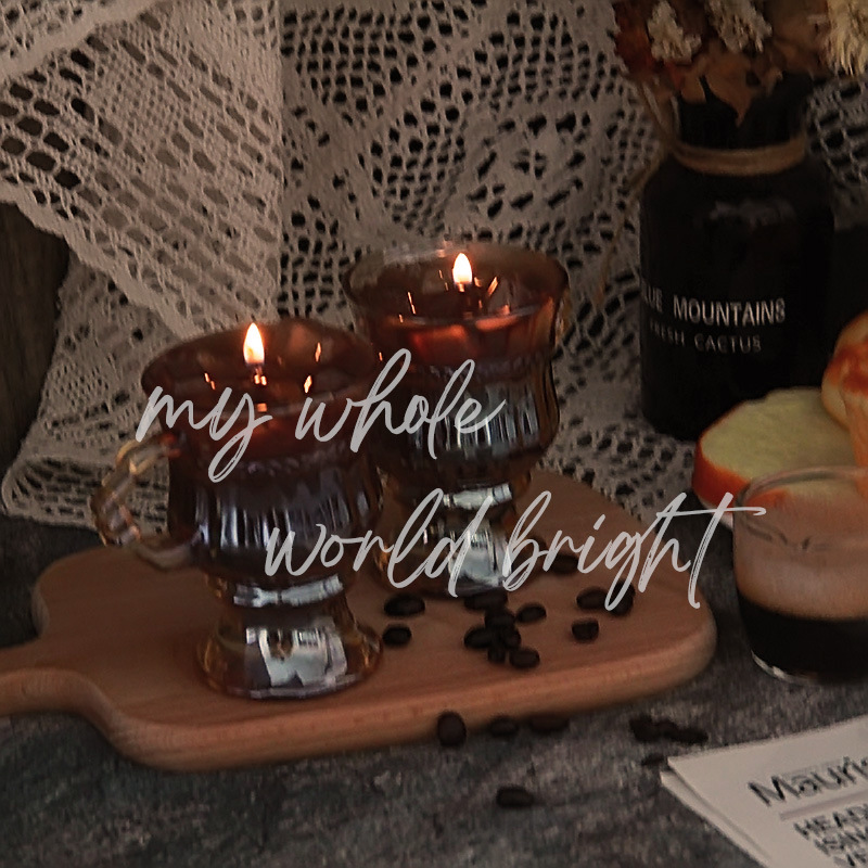 Cold drink, coffee aromatherapy, perfumed creative candle, American style