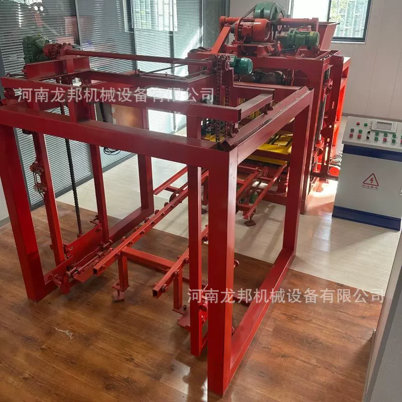 建材批量生产龙邦4-25全自动制砖机 自动系统 现货发售空心砌块机