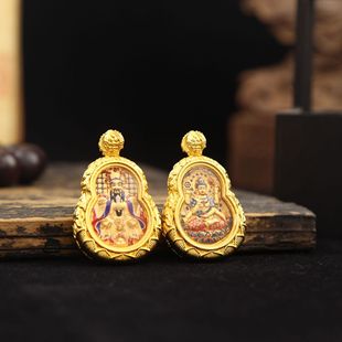 Wutai Mountain Brass Gourd Thangka Zodiac Buming Buddha Pendant Eight Guardian Scenic Area Temple Pendant Five Master