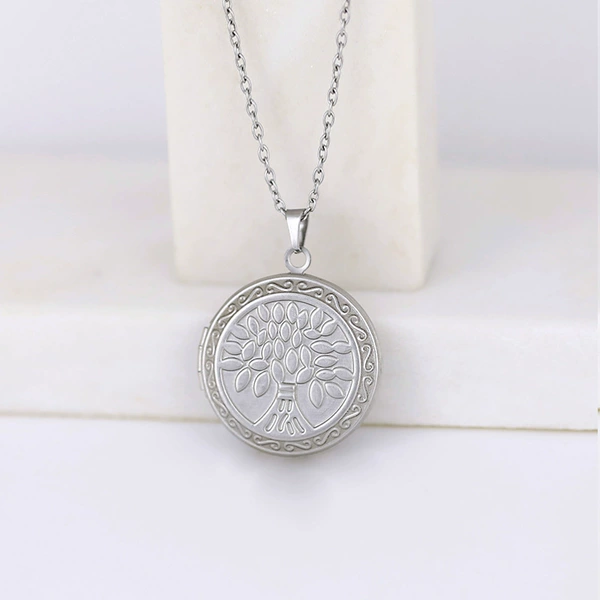 Steel necklace, 27mm