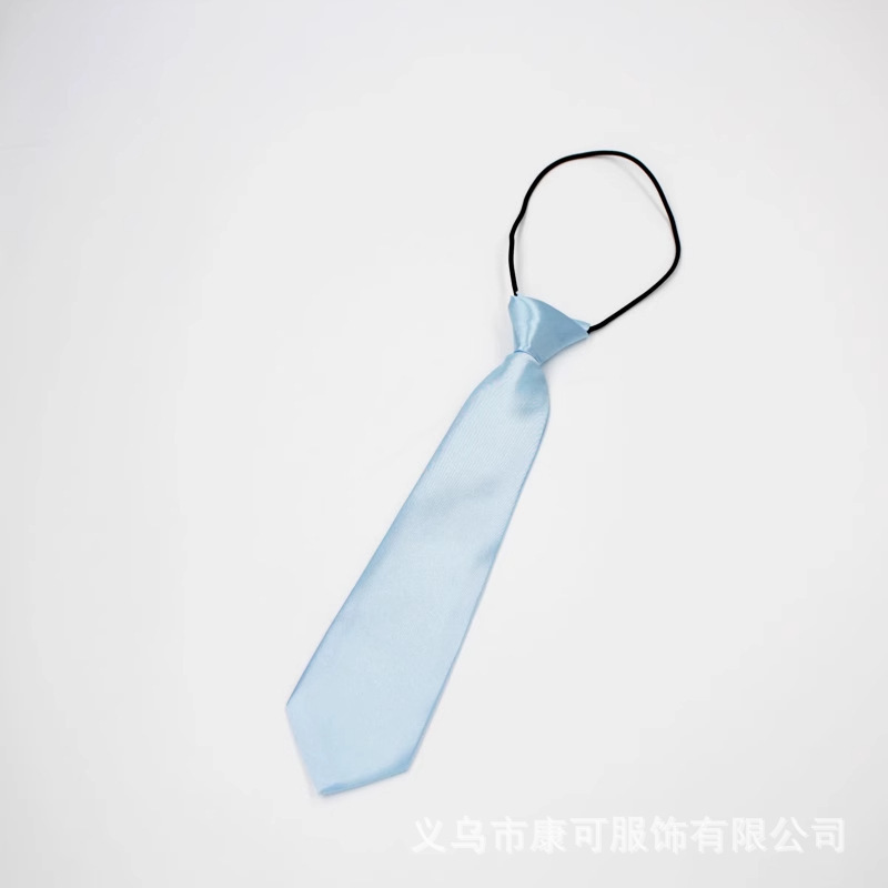 ゴムバンド子供用ネクタイ男女学生無地子供用ネクタイ卸売ステージチームパフォーマンスブラックネイビーブルー在庫あり|undefined
