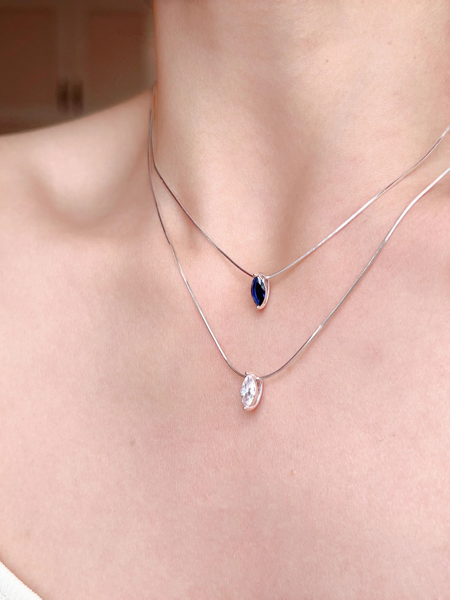 Pendant Necklace Classification 1 Piece 925 Sterling Silver Geometric 925 Sterling Silver Snake Chain Pendant Necklace