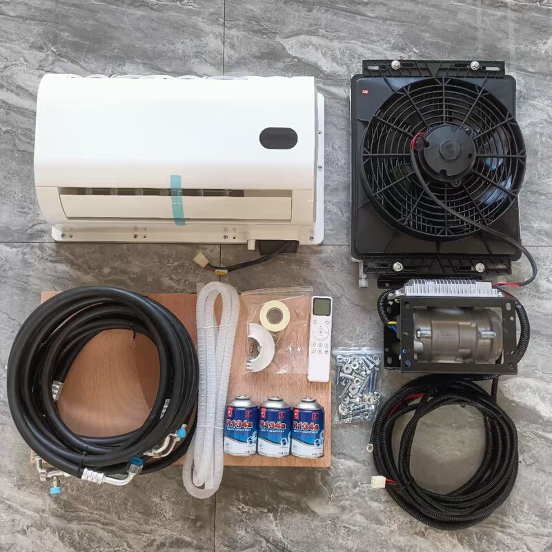 Hidden Parking Air Conditioner, Split-Type Vehicle Air Conditioner, 12V, for Dacia Qashqai V80 Rv, Modified Car, Iveco Tuoano Hidden Parking Air Conditioner, Split-Type Vehicle Air Conditioner, 12V, for Dacia Qashqai V80 Rv, Modified Car, Iveco Tuoano