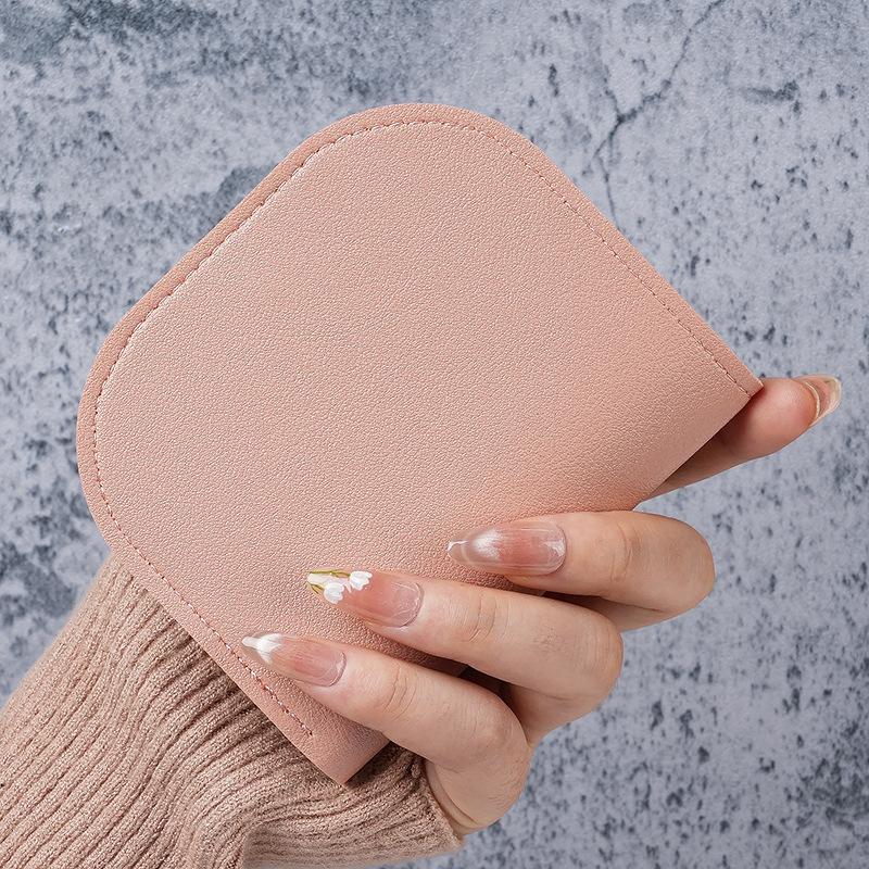 New Semi-Circular Mini Cute Women's Wallet Short Large Capacity Internet Celebrity Solid Color Zipper Versatile Student Coin Purse New Semi-Circular Mini Cute Women's Wallet Short Large Capacity Internet Celebrity Solid Color Zipper Versatile Student Coin Purse