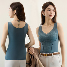 速卖通亚马逊跨境新款保暖女式保暖内衣 冬季款蕾丝德绒