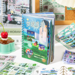 语闲切膜线圈贴纸书 时间重塑 梦核风素材手帐手机壳装饰咕卡拼贴