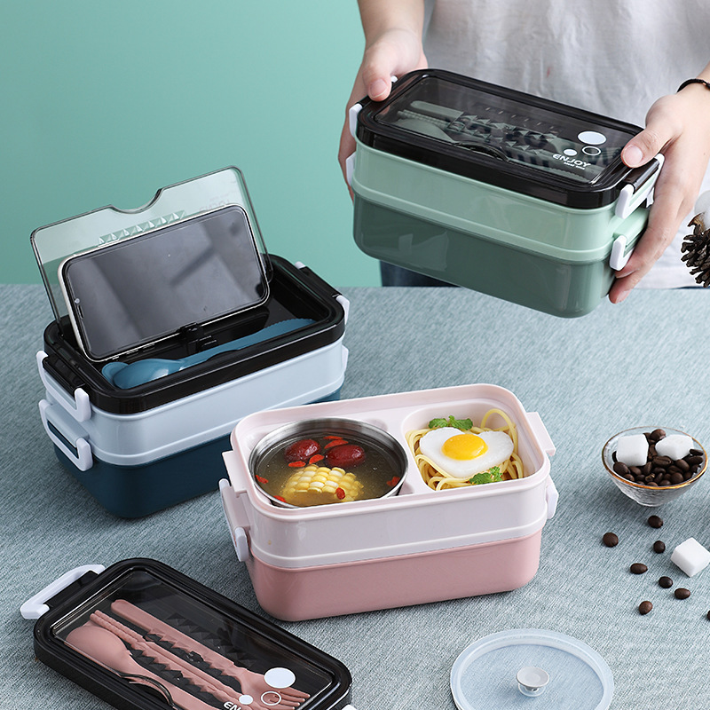 Hot ABS Lunch Box Bento Box For School K...