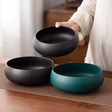 茶洗茶渣缸建水茶钵水盂茶水缸家用办公高档大号笔洗茶盆茶道配件