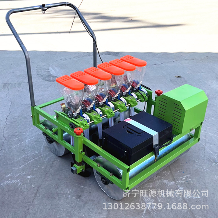 农用小型蔬菜种子播种机 多功能自走式汽油播种机 人力手推播种机