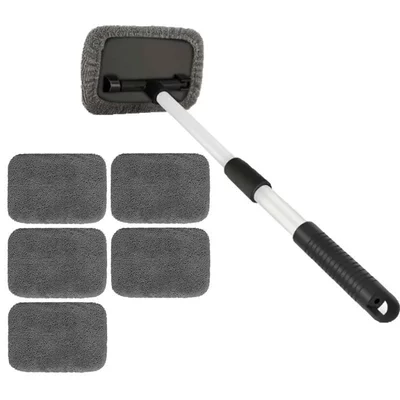 Brush — Car cleaning tools - 6-cloth-covers-1-set-of-quadrilateral-plastic-platespe