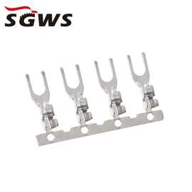 三歌厂家直销黄铜镀亮锡5.1~6.5叉型端子双铆脚3.7Y型端子