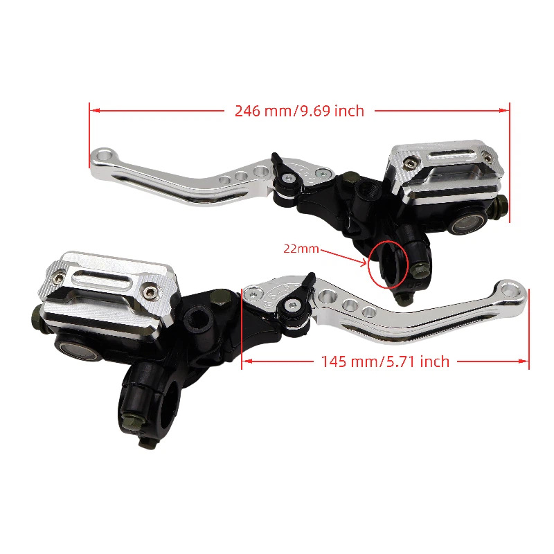 Motorcycle Modified Cnc Aluminum Alloy 7/8 Adjustable Brake Master Cylinder Hydraulic Clutch Pump Assembly Disc Brake Pump