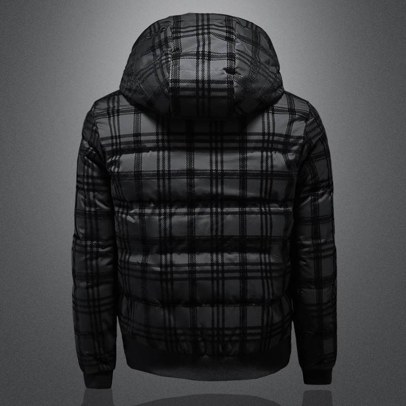 Herrenbekleidung Winter hochwertige Kapuzenjacke aus 90% weißer Ente für Herren Mode lässig warme Jacke Y9988_voghion.com