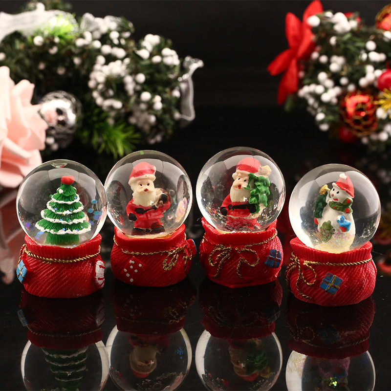Regalos de Navidad Navidad Decoración de Navidad Bolas de vidrio de resina de Navidad Bolas de cristal