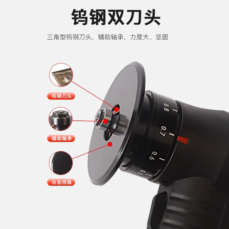 Máquina neumática de biselado inteligente de Taixing de mano pequeña máquina de corte de bordes de eliminación de rebabas de metal R-angle arco interno artefacto de biselado