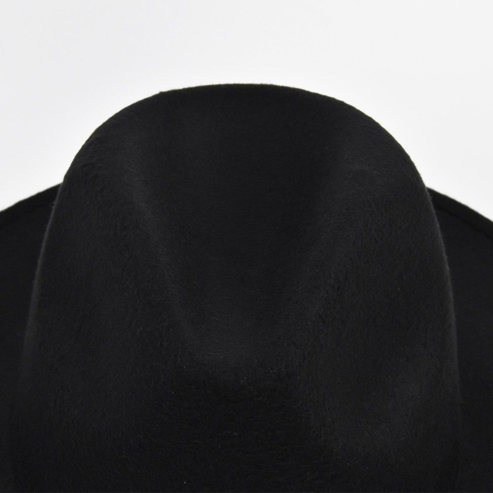 Unisex Retro Solid Color Sewing Flat Eaves Fedora Hat display picture 21