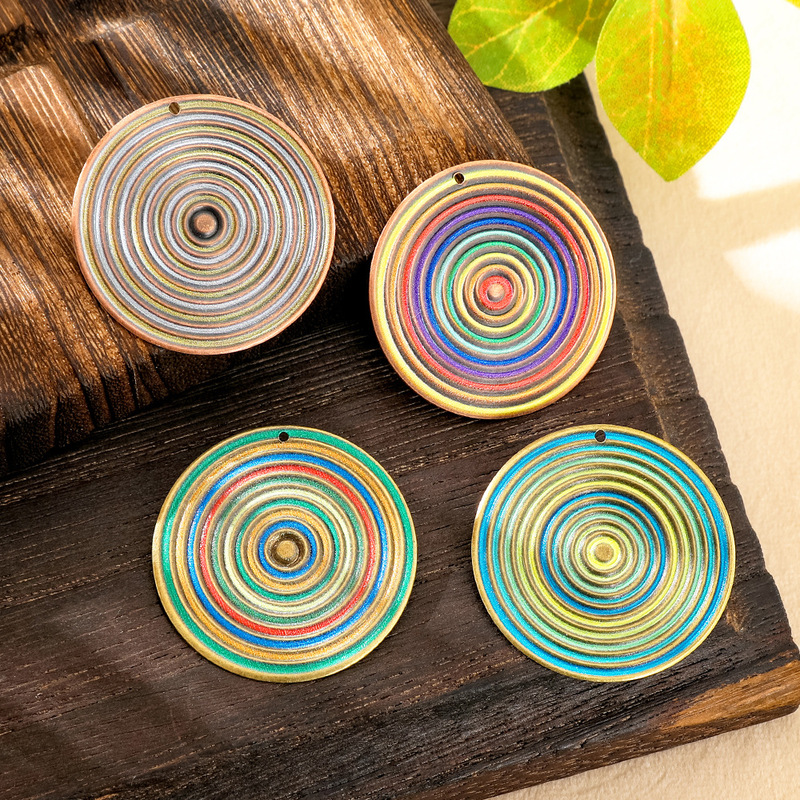 Manufacturer Wholesale Bohemian Style Earrings and Necklaces DIY Jewelry Accessories Colorful Threaded Disc Materials with Holes Manufacturer Wholesale Bohemian Style Earrings and Necklaces DIY Jewelry Accessories Colorful Threaded Disc Materials with Holes