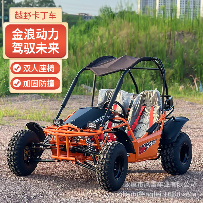 Kart Todoterreno Biplaza UTV 200cc GL01 de Tubo de Acero a Gasolina image 4