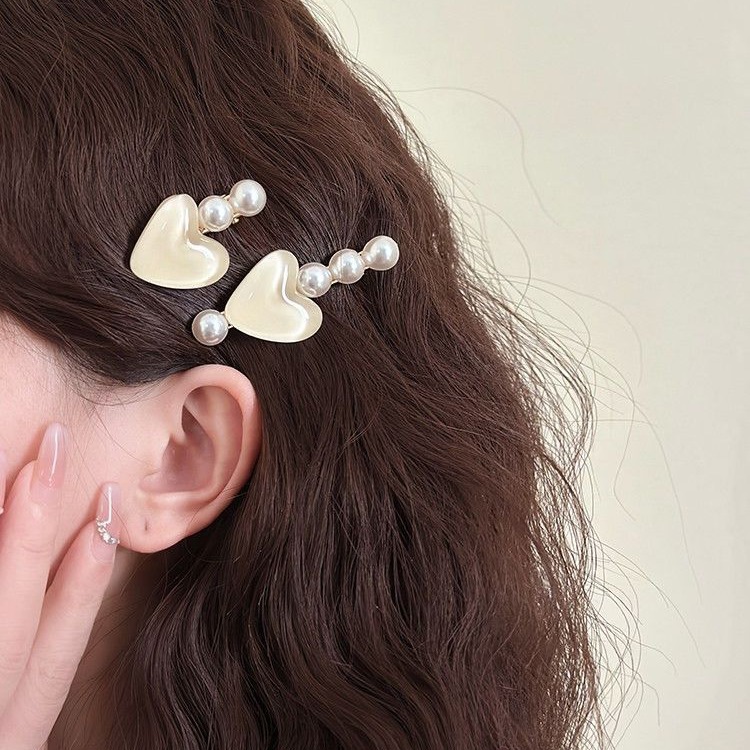 Mermaid Bubble Super Fairy French Wave Light Love Pearl Hairpin Advanced Sense Niche Temperament Sweet Bangs Side Clip