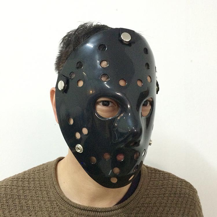 Máscara de Halloween mascarada espesado Jason Cosplay divertido completo cara masculina rendimiento props