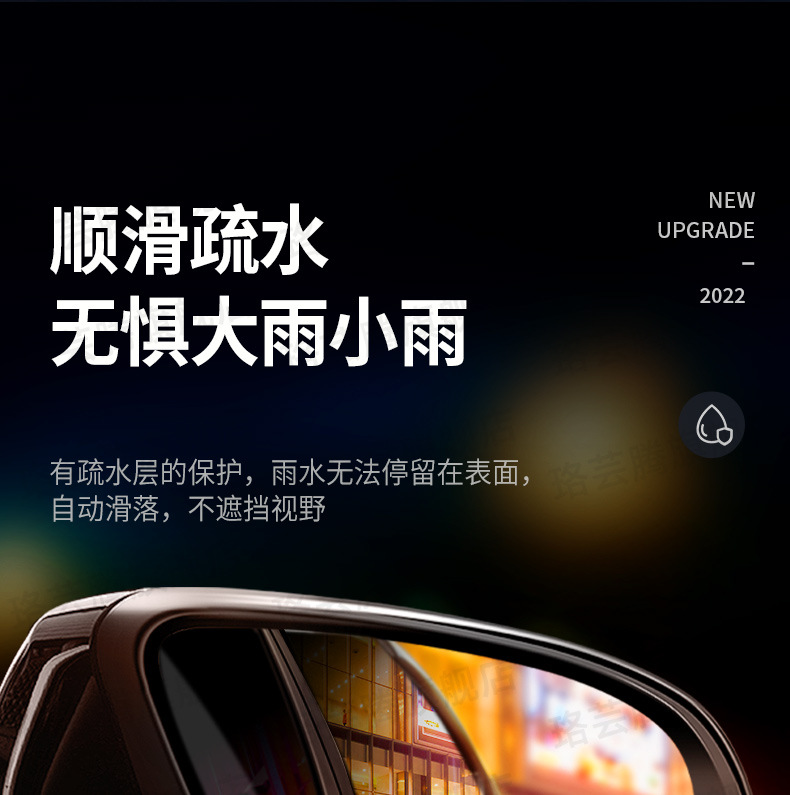 Car Rearview Mirror Anti-Rain Film Waterproof Mirror Glass Anti-Fog