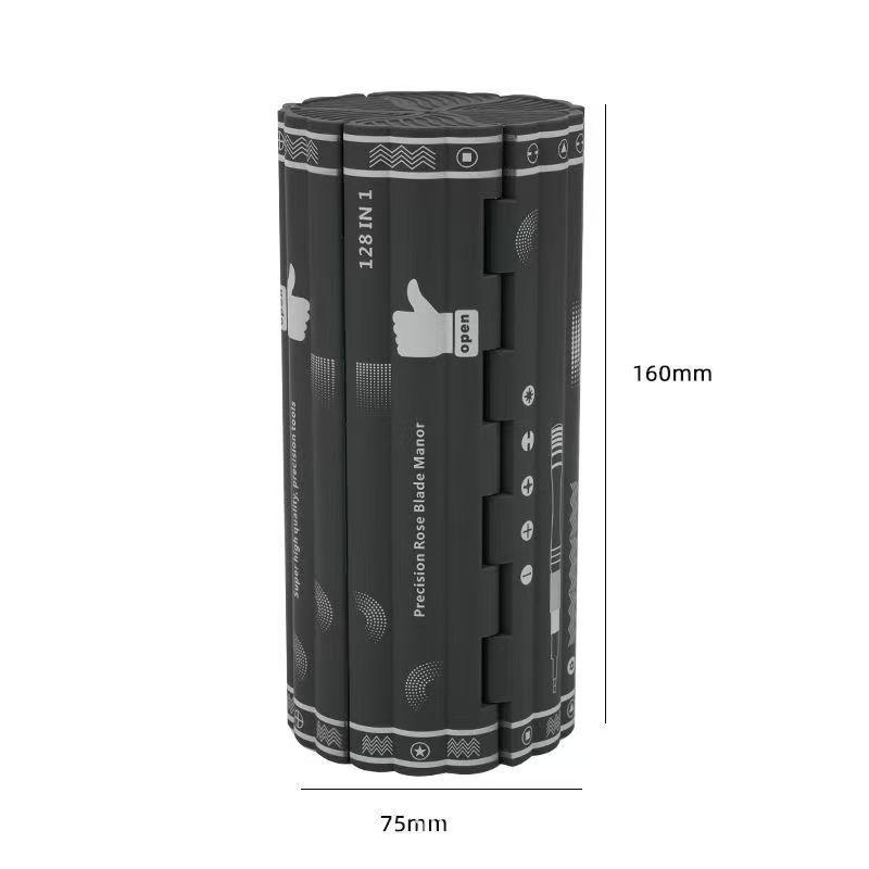 Juego de destornillador portátil 128 en uno multifuncional triángulo flor de ciruelo hexagonal forma especial computadora herramienta de desmontaje de teléfono móvil