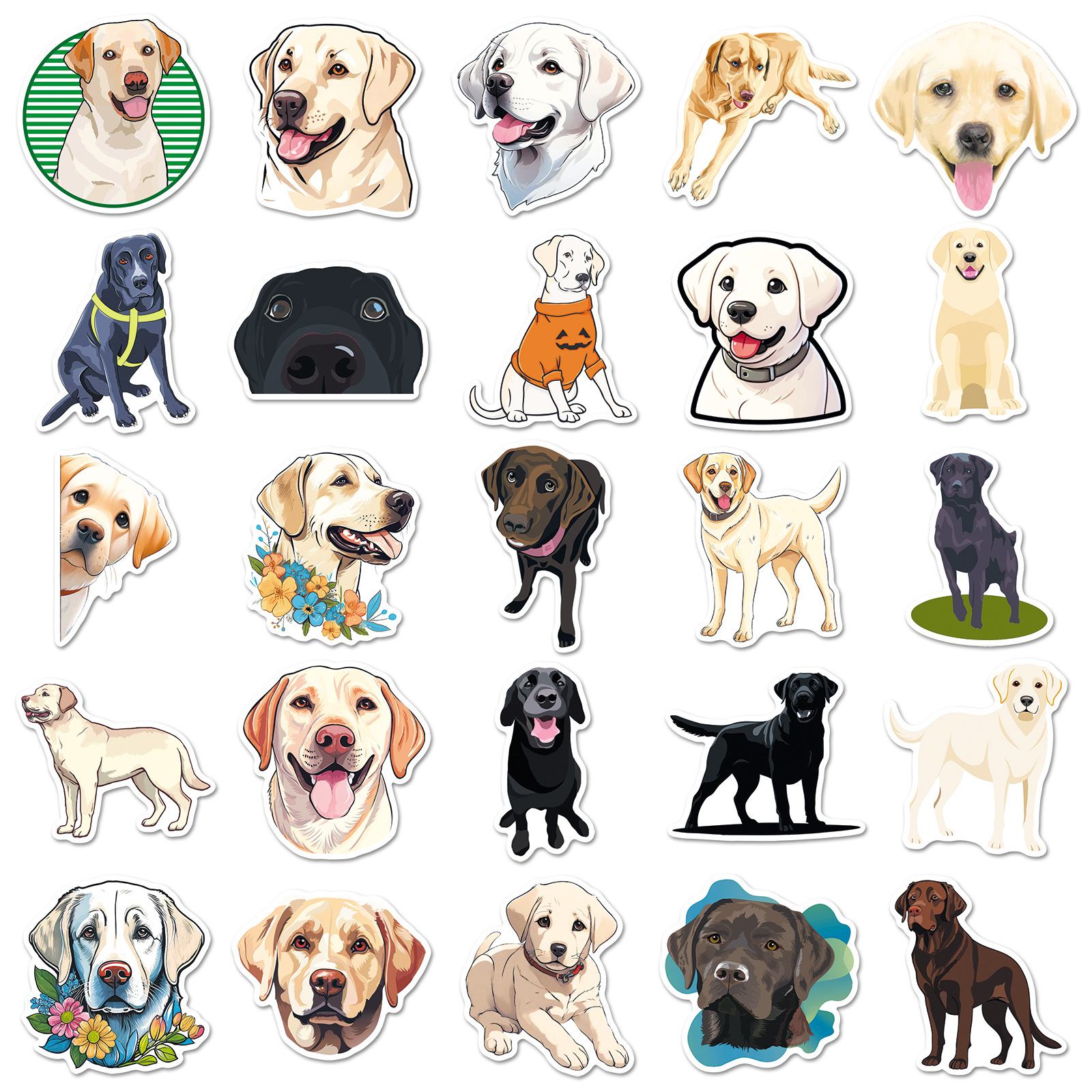 Stickers Stationery Type 1 Set Dog Learning PVC Cute Stickers
