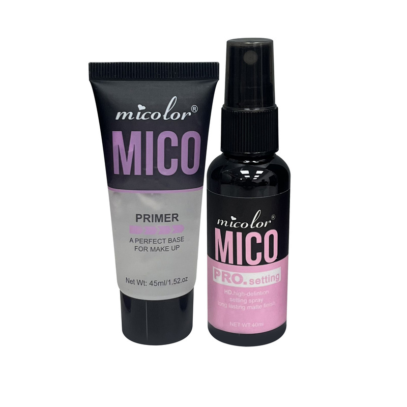 クロスボーダー【MICOLOR】メイクアッププライマー ツーインワンメイクアップセッティングウォータースプレーセット メイク前保湿・メイク持ち|undefined