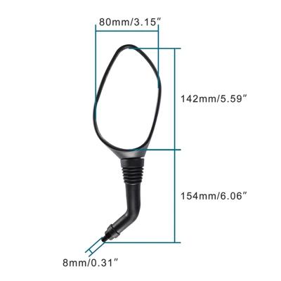 8mm rearview mirror Motorcycle rearview mirror