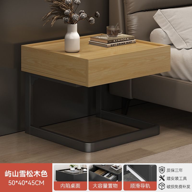 Taberna de cama flotante moderna simple lujosa alta sensación de dormitorio pequeño gabinete de almacenamiento junto a la cama pequeño gabinete creativo doméstico