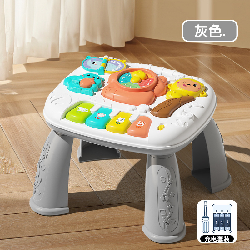 다기능 게이밍 테이블 [충전식 배터리 + 드라이버] - 그레이